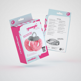 Handschellen Spangle Metall mit Plüsch Pink