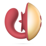 Paar-Vibrator Arcane mit Zungenfunktion Rot/Gold