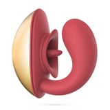 Paar-Vibrator Arcane mit Zungenfunktion Rot/Gold