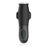 Masturbator Gargantua mit Saugfunktion und Gleitgel Schwarz 11 cm