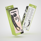 Realistischer Dildo Magnus Bend flexibel mit Vibration Schwarz 16,5 x Ø 3,6 cm