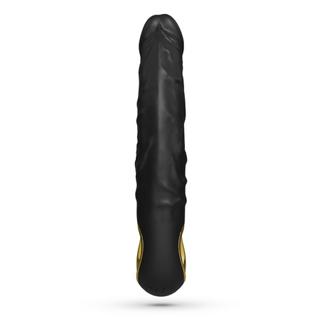 Realistischer Dildo Magnus Bend flexibel mit Vibration Schwarz 16,5 x Ø 3,6 cm