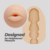 Masturbator-Ei Ezy Egg Mund Rot 8,7 x Ø 5,6 cm