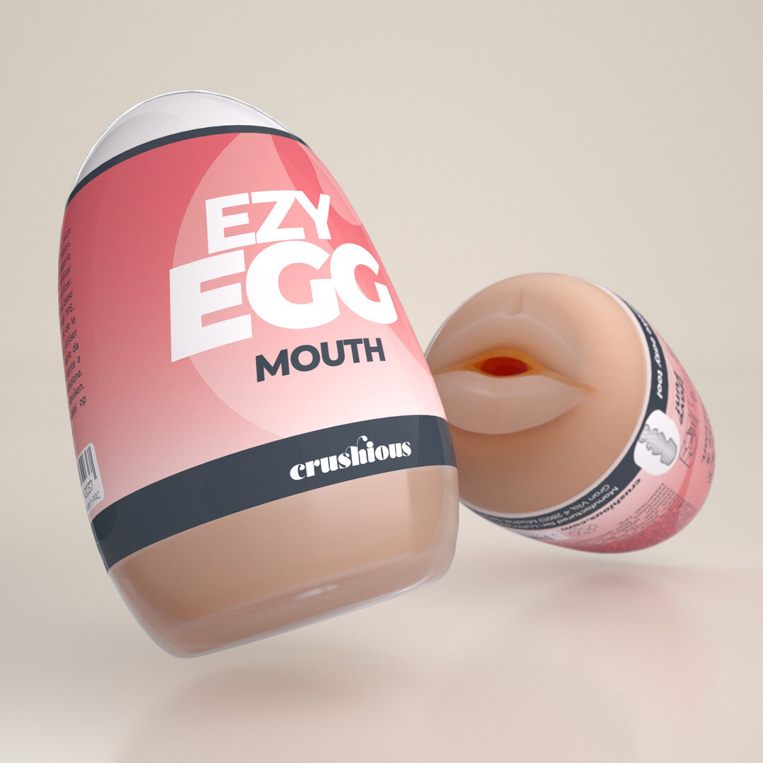 Masturbator-Ei Ezy Egg Mund Rot 8,7 x Ø 5,6 cm