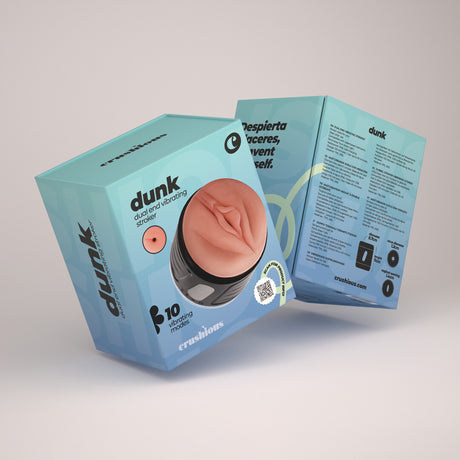 Masturbator Crushious Dunk mit Vibration Schwarz 10 x Ø 11 cm – Ansicht 4