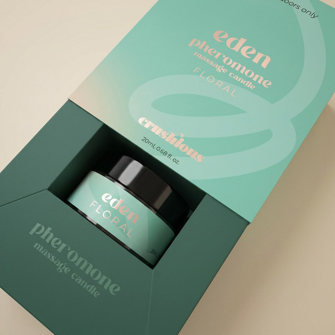 Massagekerze Crushious Eden Blumig mit Pheromonen 20 ml – Ansicht 2