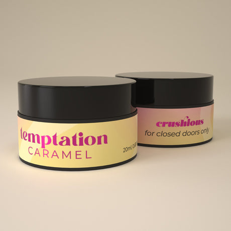 Massagekerze Crushious Temptation Toffee-Karamell mit Pheromonen 20 ml