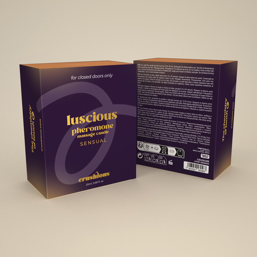 Massagekerze Crushious Luscious Sinnlich mit Pheromonen 20 ml – Ansicht 4