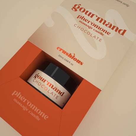 Massagekerze Crushious Gourmand Schokolade mit Pheromonen 20 ml – Ansicht 2
