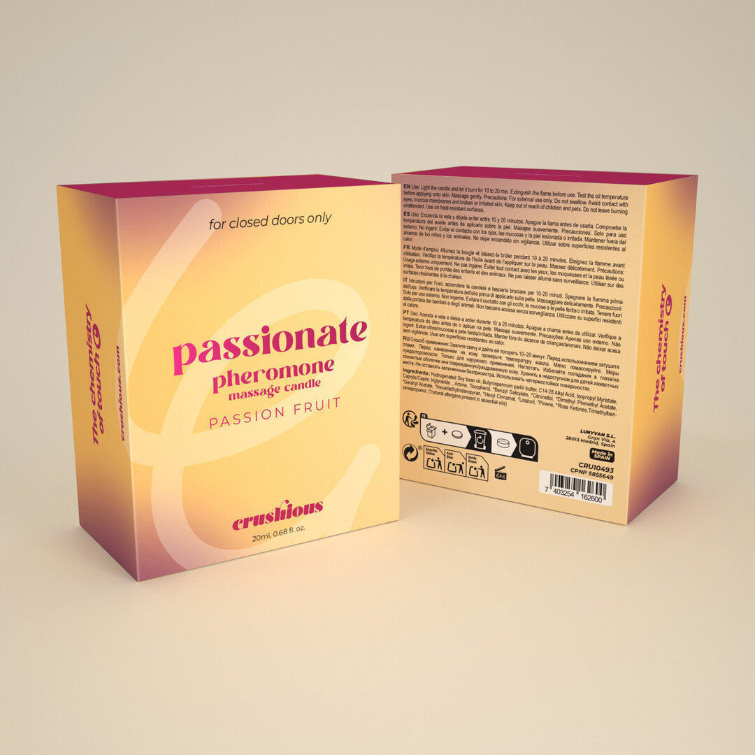 Massagekerze Crushious Passionate Passionsfrucht mit Pheromonen 20 ml – Ansicht 4