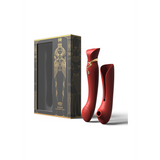 G-Punkt-Vibrator Queen mit Luftdruckstimulator Rot 11,5 x Ø 3,5 cm