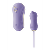 Saug-Vibrator mit Pumpe Violett 15 cm