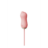 Saug-Vibrator mit Pumpe und Aufsätzen Pink 15 cm