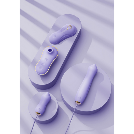 Saug-Vibrator mit Pumpe und Aufsätzen 15 cm
