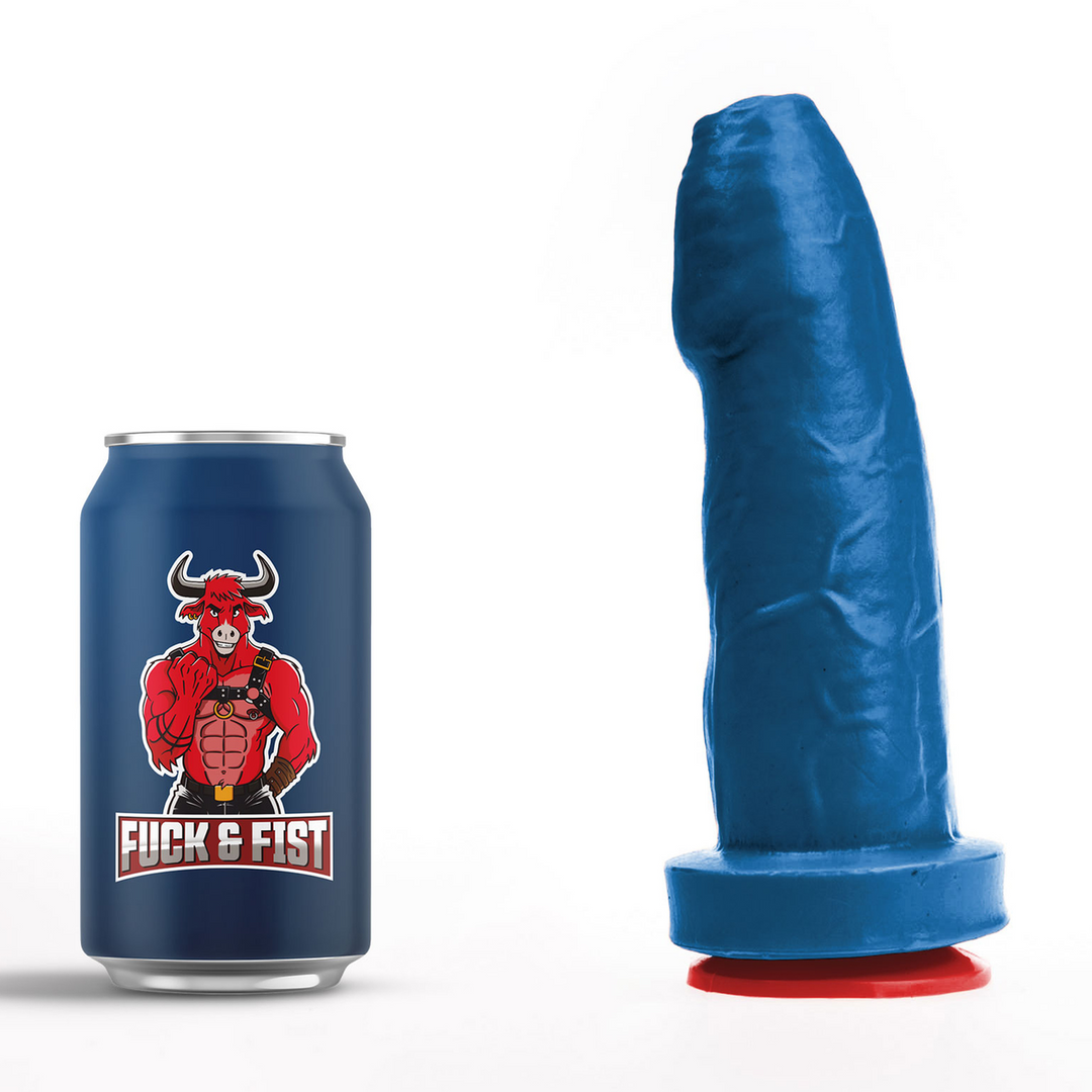 Realistischer Dildo Magni M Blau 18 x Ø 6 cm