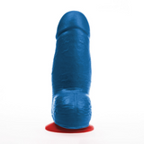 Realistischer Dildo Dagr S dick mit Hoden Blau 11,5 x Ø 5,7 cm