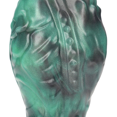 Analplug Space Born Ei-Form Schwarz/Grün 14 x Ø 6,5 cm