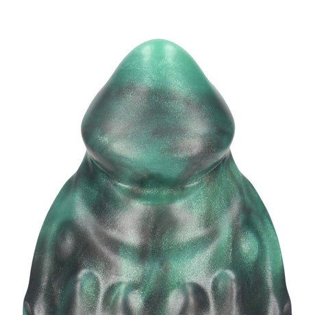 Analplug Space Born Ei-Form Schwarz/Grün 14 x Ø 6,5 cm