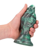 Analplug Space Born Ei-Form Schwarz/Grün 14 x Ø 6,5 cm
