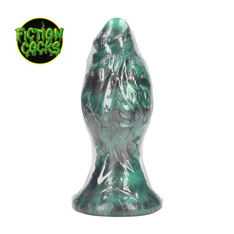 Analplug Space Born Ei-Form Schwarz/Grün 14 x Ø 6,5 cm