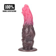 Dildo Hellspawn aus Silikon Rosa-Grau 20 x Ø 6 cm