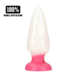 Analplug Chimera aus Silikon Weiß/Pink 15,5 x Ø 6 cm