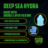 Dildo Deep Sea Hydra Silikon Blau 18 x Ø 5,5 cm