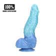 Dildo Deep Sea Hydra aus Silikon Blau 18 x Ø 5,5 cm