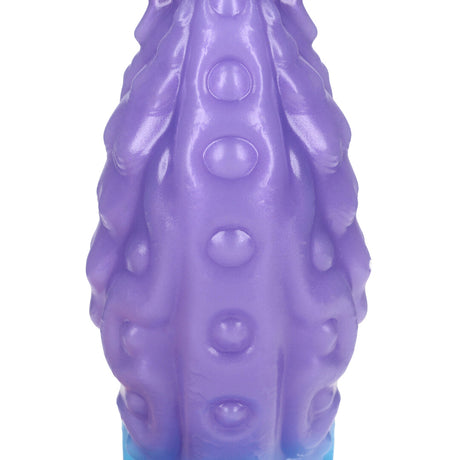 Dildo Galactic Hydra Silikon Violett/Weiß 16 x Ø 5 cm