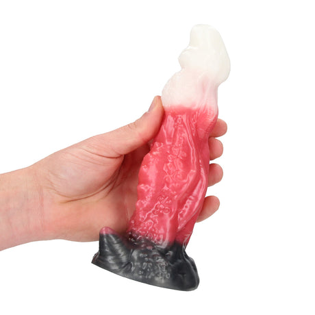 Dildo Space Night Fiend Silikon Schwarz/Rot 18 x Ø 6,5 cm