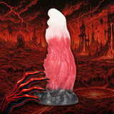 Dildo Space Night Fiend Silikon Schwarz/Rot 18 x Ø 6,5 cm