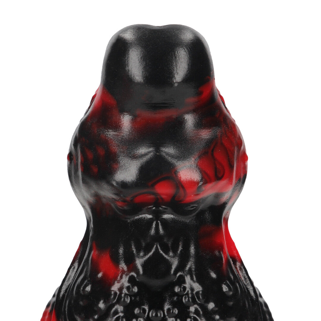 Dildo Hell Night Fiend Silikon Schwarz/Rot 18 x Ø 6,5 cm