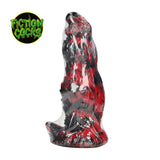 Dildo Hell Night Fiend Silikon Schwarz/Rot 18 x Ø 6,5 cm