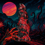 Dildo Hell Night Fiend Silikon Schwarz/Rot 18 x Ø 6,5 cm