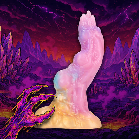Dildo Rainbow Invader Silikon Regenbogen 19 x Ø 6 cm