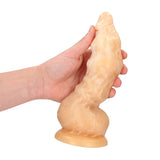 Dildo Alien Invader Silikon Weiß/Gold 22 x Ø 5,5 cm