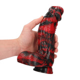 Dildo Dark Lycan Spawn Silikon Schwarz/Rot 18,5 x Ø 5,5 cm