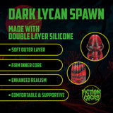 Dildo Dark Lycan Spawn Silikon Schwarz/Rot 18,5 x Ø 5,5 cm