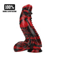 Dildo Dark Lycan Spawn aus Silikon Schwarz-Rot 18,5 x Ø 5,5 cm