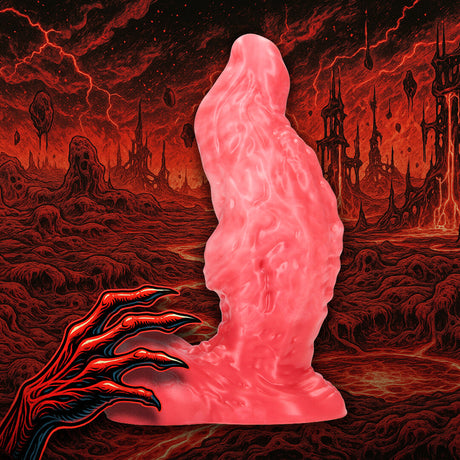 Dildo Hell Ravager Silikon Rot/Weiß 17 x Ø 6,5 cm