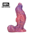 Dildo Galactic Ravager aus Silikon Rosa-Violett 17 x Ø 6,5 cm