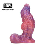 Dildo Galactic Ravager Silikon Violett 17 x Ø 6,5 cm