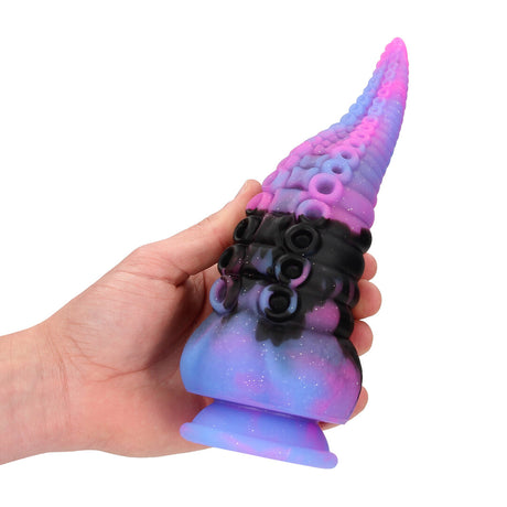 Dildo Deep Riser Silikon Violett/Blau 20 x Ø 8 cm