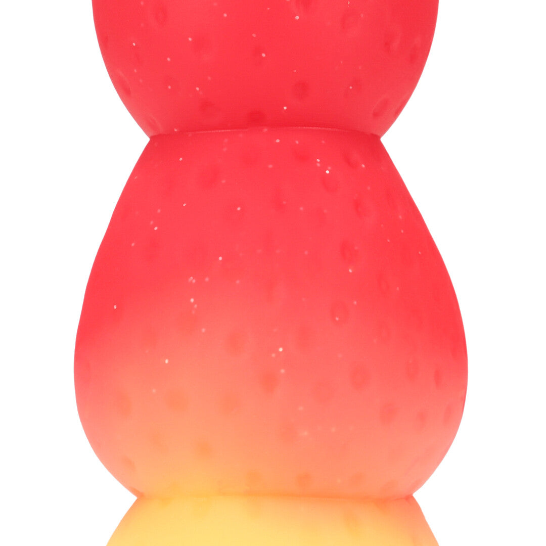Analplug Whipped Berry Silikon Rot/Weiß 18 x Ø 5,5 cm