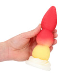 Analplug Whipped Berry Silikon Rot/Weiß 18 x Ø 5,5 cm