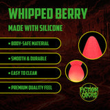 Analplug Whipped Berry Silikon Rot/Weiß 18 x Ø 5,5 cm