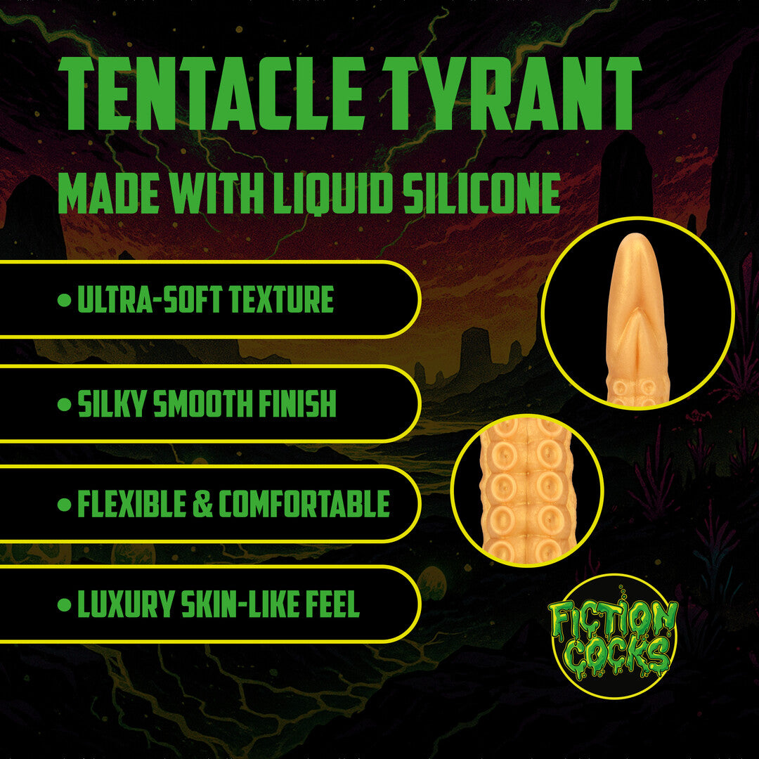 Dildo Tentacle Tyrant Anal-Schlange Gold 53 x Ø 5,5 cm
