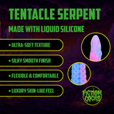 Dildo Tentacle Serpent Anal-Schlange Violett/Blau 48 x Ø 5,5 cm