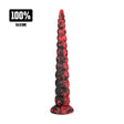 Dildo Infernal Tentacle Demon Anal-Schlange Schwarz-Rot 35 x Ø 5 cm