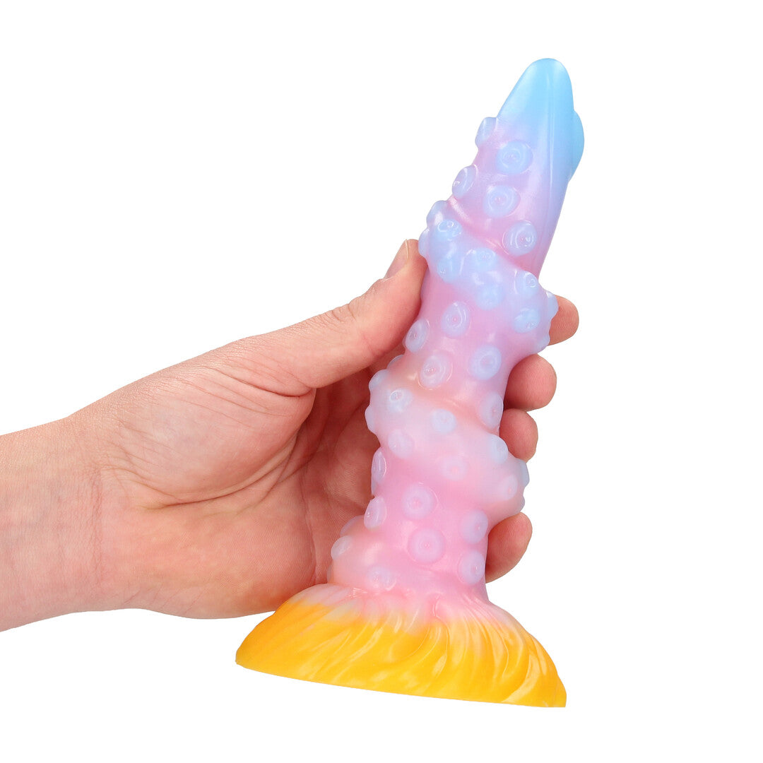Analplug Rainbow Kraken Silikon Regenbogen 17,5 x Ø 4,6 cm
